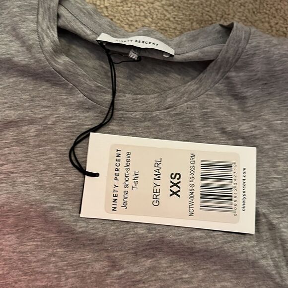 Ninety Percent XXS Grey Tee - Picture 2 of 4